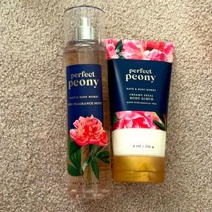 bath & body works set perfect peony